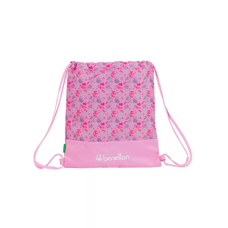 Bolsa Mochila con Cuerdas Butterflies - Benetton barato