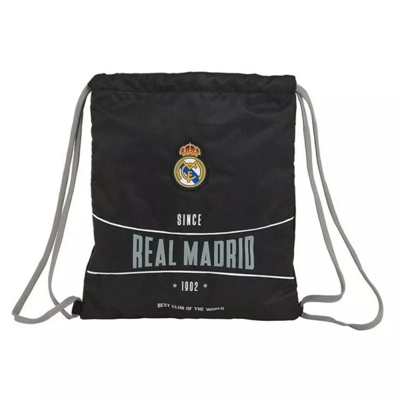 Bolsa Mochila con Cuerdas Negro - Real Madrid C.f. barato