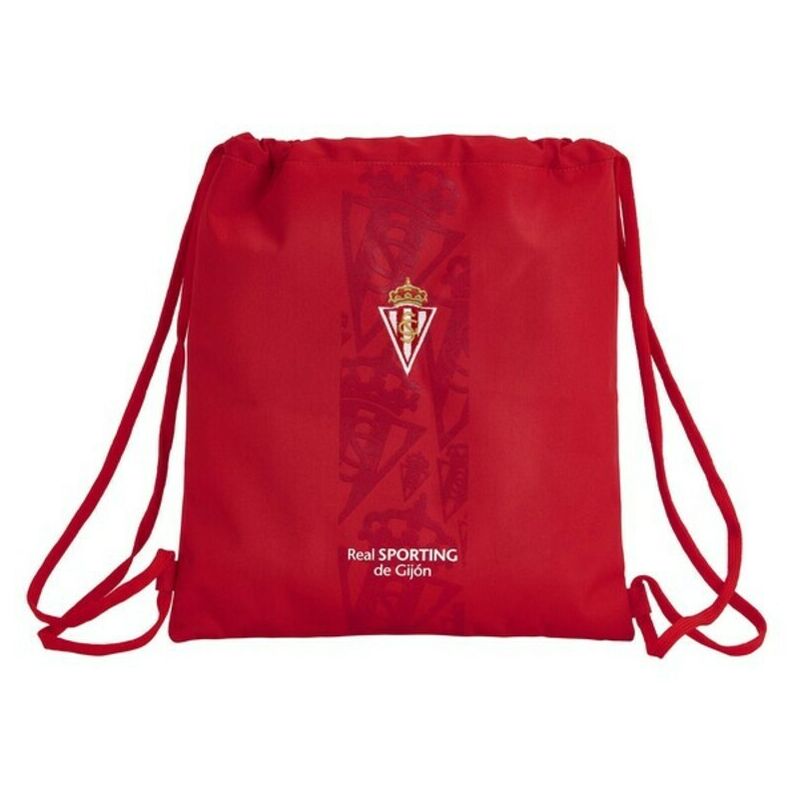 Bolsa Mochila Con Cuerdas Rojo - Real Sporting De Gijón Barato