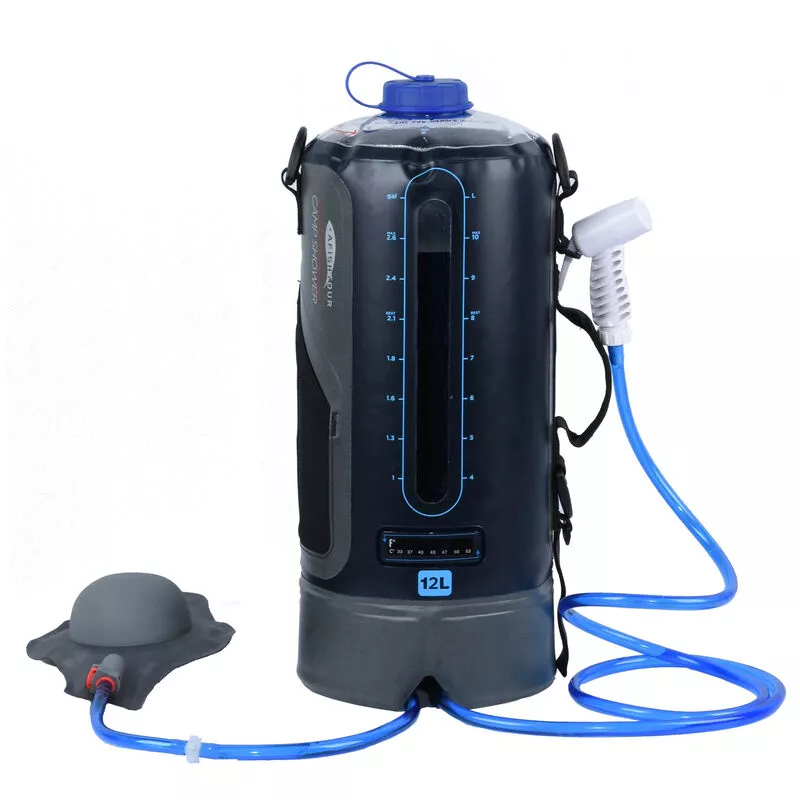 Bolsa bolsa de agua plegable del envase del agua 12L / 20L que acampa portable ducha bolsa de agua con bomba de aire para el aire libre