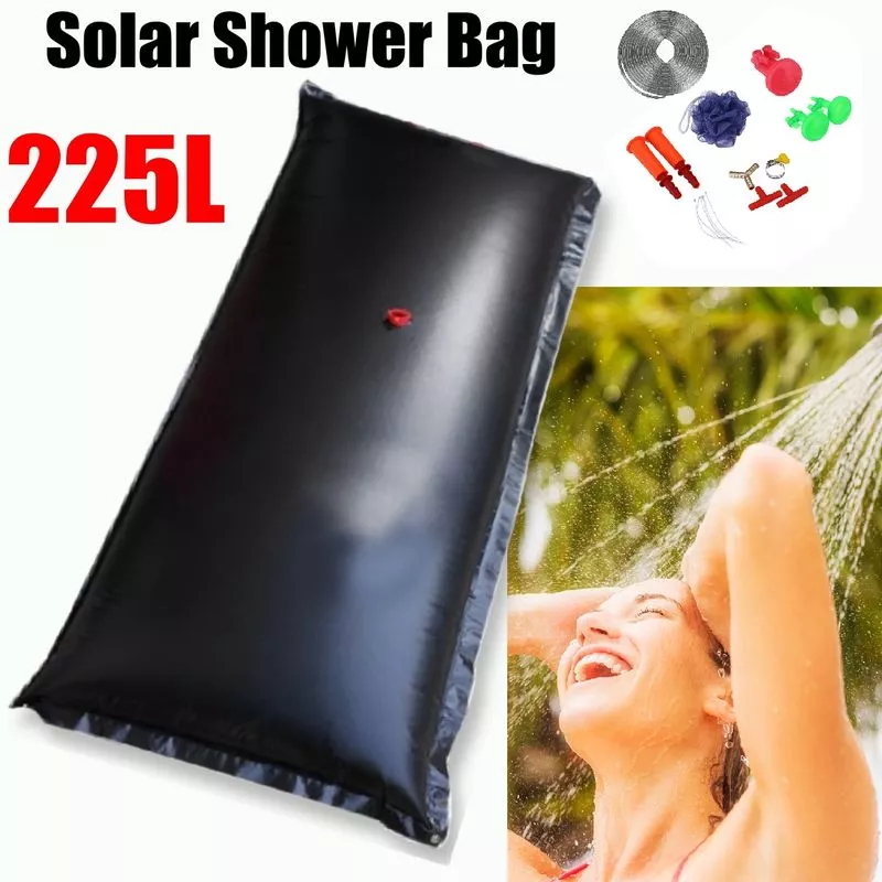 Bolsa de ducha con calefacción solar portátil 225L Almacenamiento de bolsa de agua Camping al aire libre barato