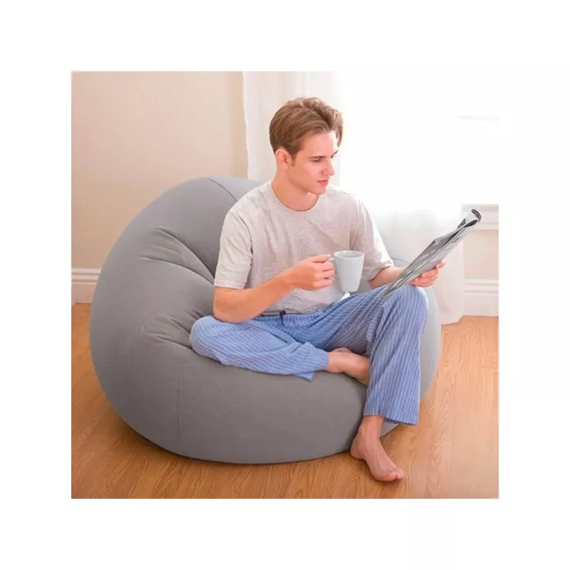 Bolsa inflable del sillón 114 x 114 x 71 cm Bolsa sin frijoles Portable Flocked 68579 barato