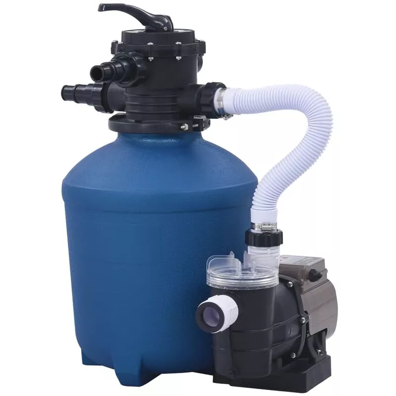 Bomba de filtro de arena con temporizador 530 W 10 980 L/h - Azul barato