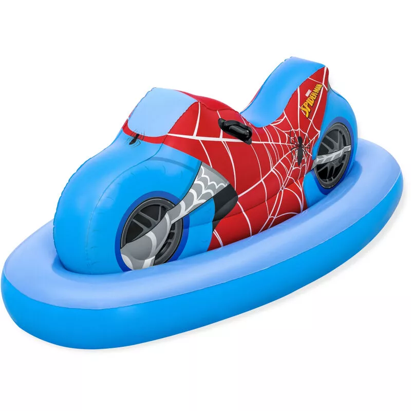 Boya hinchable moto spider-man para montar