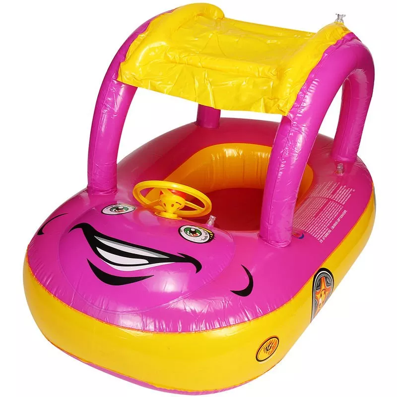 Boya inflable Coche Sombrilla Anillo de piscina Asiento de barco Ba?era de natación Bebé Ni?o Sasicare barato
