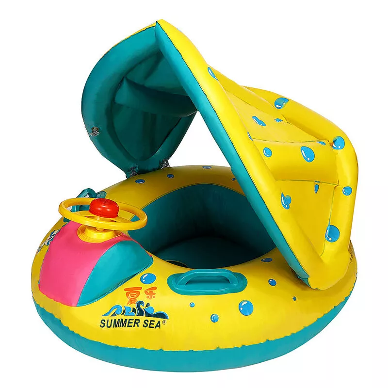 Buoy asiento inflable parasol para beb�? niño 6-18 meses 15 kg piscina silla de nataci車n bañera juguete mohoo barato