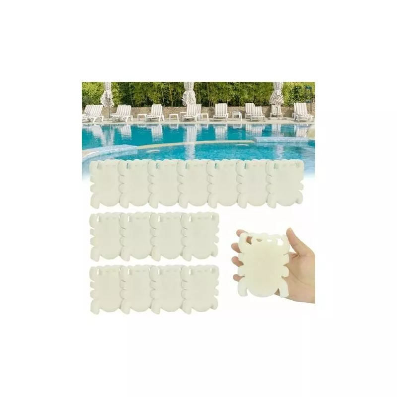 CHAM - BZHTIZ 16 esponjas de spa reutilizables que absorben el aceite