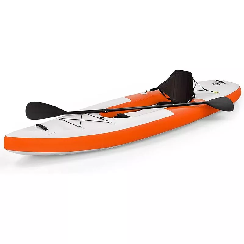 COSTWAY Flotador Kayak Inflable para 1 Persona Piragua Hinchable con Remos Regulables