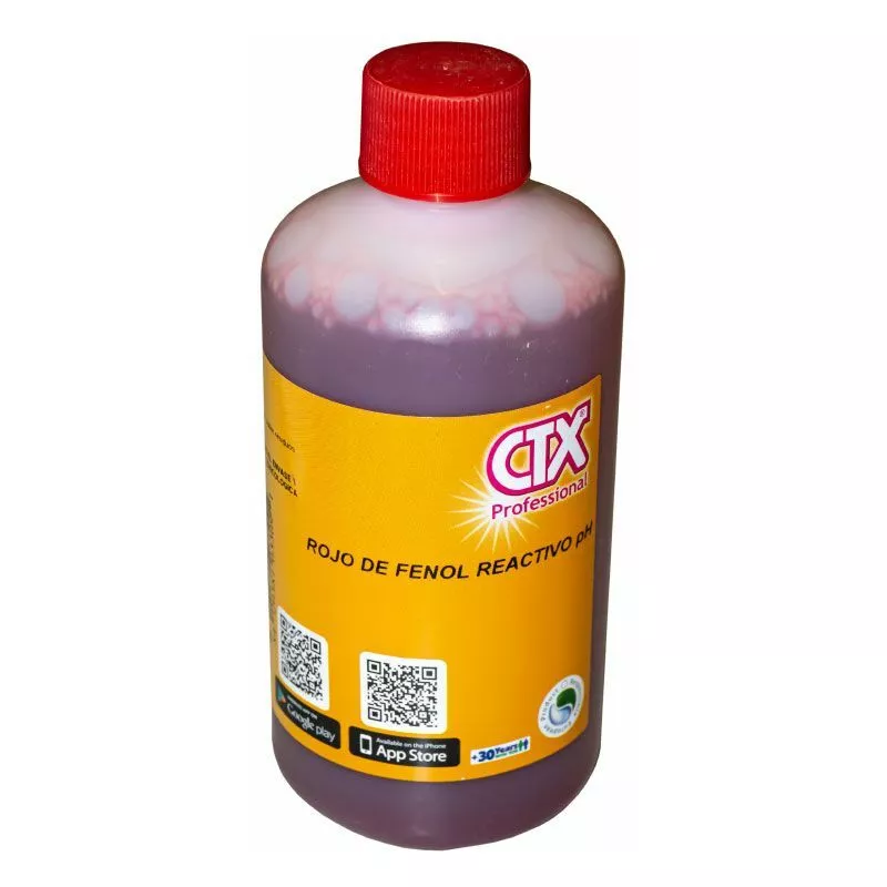 CTX - Rojo de Phenol. Botella 250 ml reactivo para pH barato