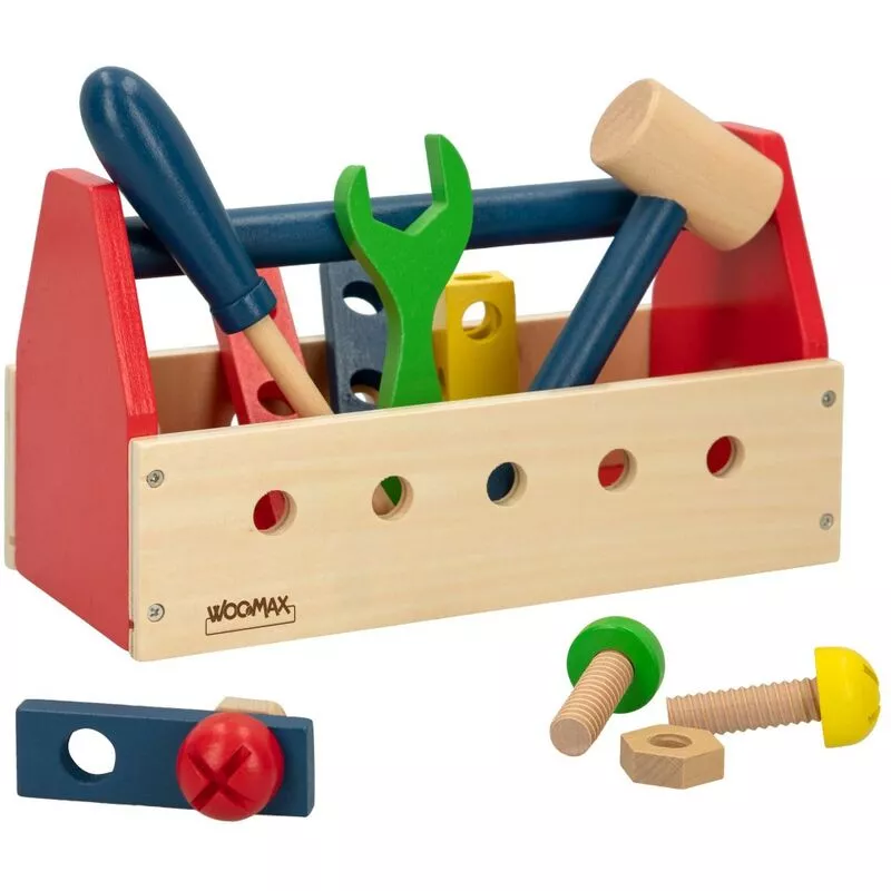 Caja herramientas de madera - Woomax barato