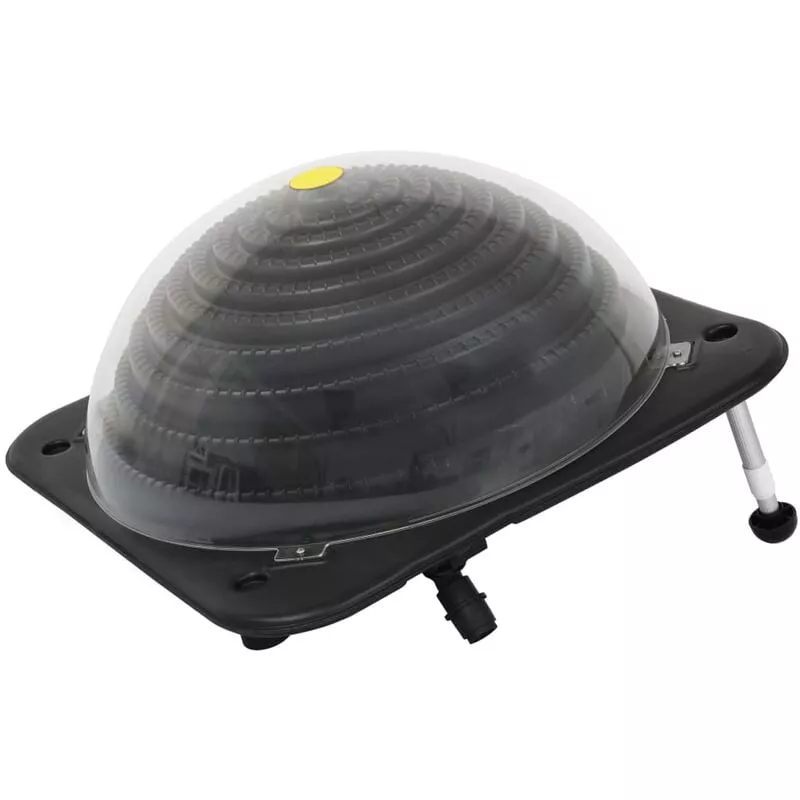 Calentador solar de piscina 75x75x36 cm HDPE aluminio - Negro barato