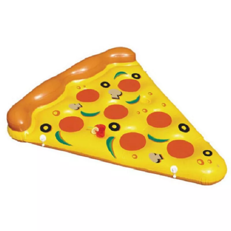 Cama flotante de fila flotante de pizza inflable de PVC de proteccion del medio ambiente