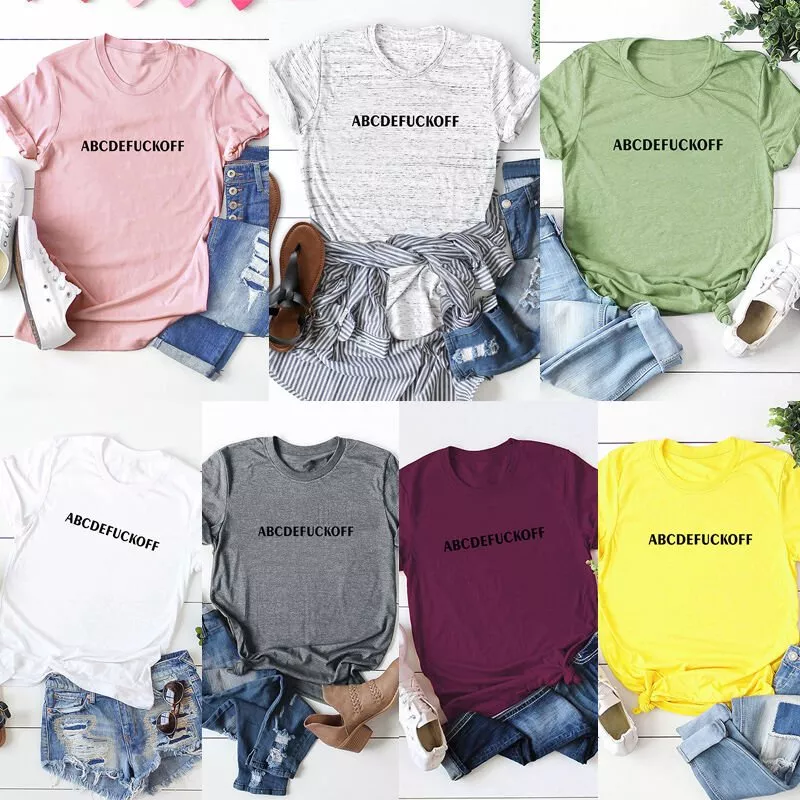 Camiseta de algodon de verano para mujer