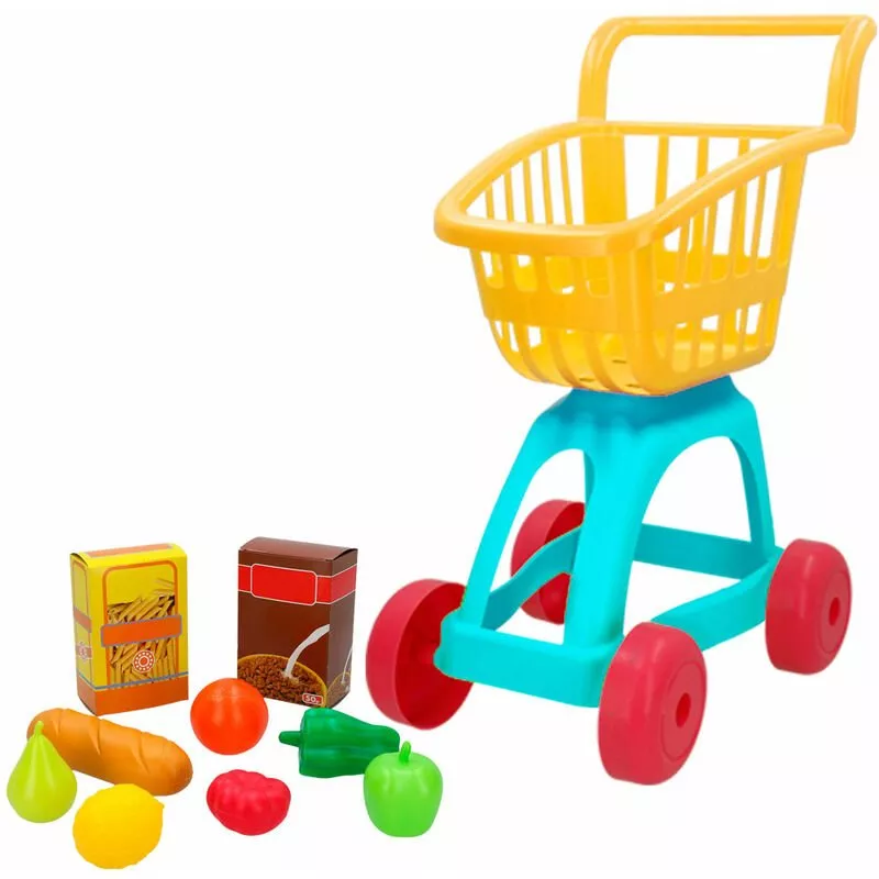 Carrito de supermercado con accesorios my home colors barato