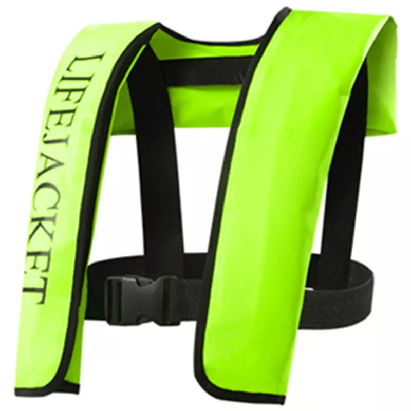 Chaleco salvavidas inflable manual Chaleco salvavidas para adultos Deportes acuaticos Natacion Pesca Chaqueta de supervivencia