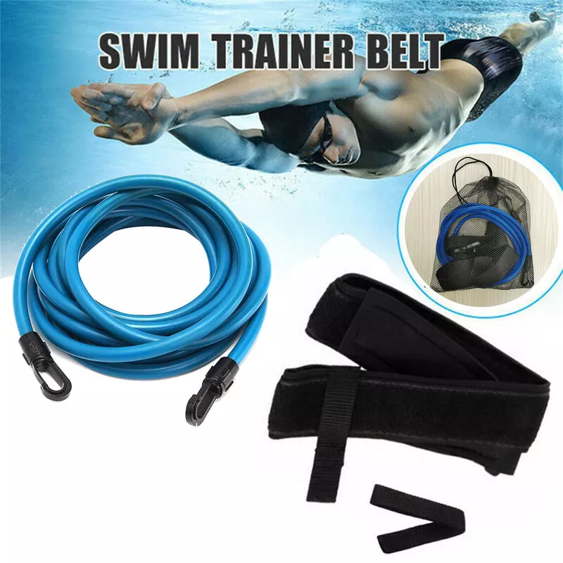 Cinturon de entrenamiento de natacion ajustable Cinturon elastico de resistencia Cuerda de entrenamiento de seguridad de natacion Bandas de barato