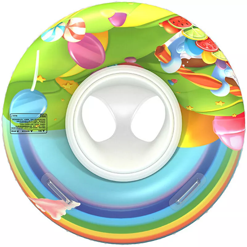 Circulo inflable portatil Flotador para bebes Circulo de natacion Asiento para ninos Accesorio para piscina