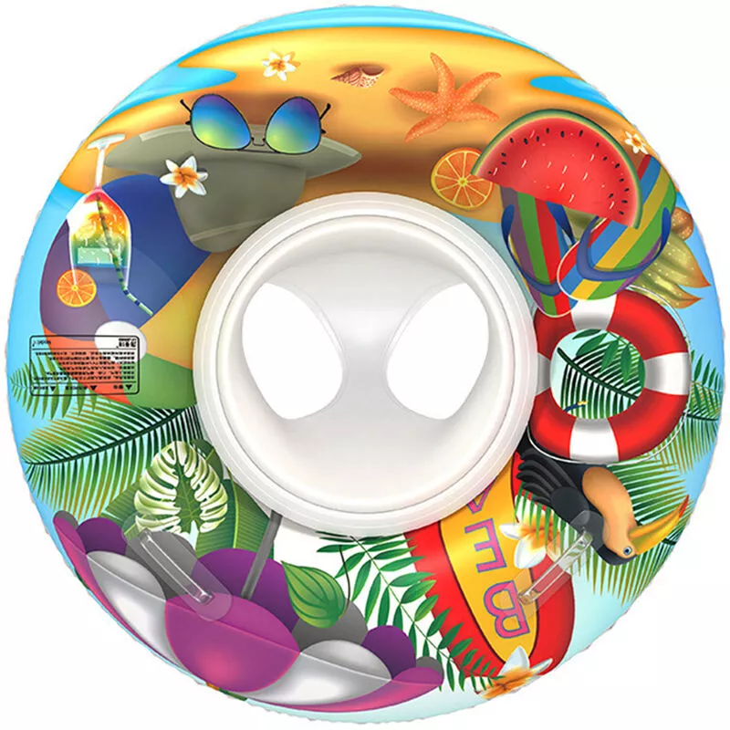 Circulo inflable portatil Flotador para bebes Circulo de natacion Asiento para ninos Accesorio para piscina