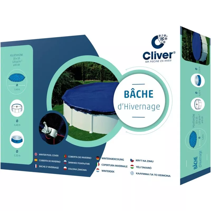 Cliver - Cubierta invierno piscina desmontable redondaØ 4.60m barato