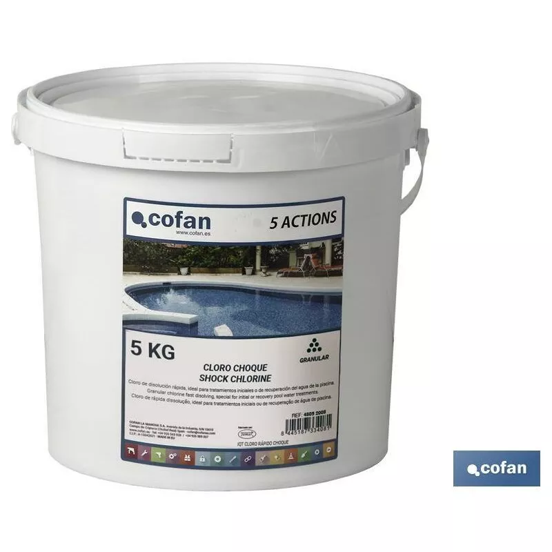 Cloro choque 5 kg cofan barato
