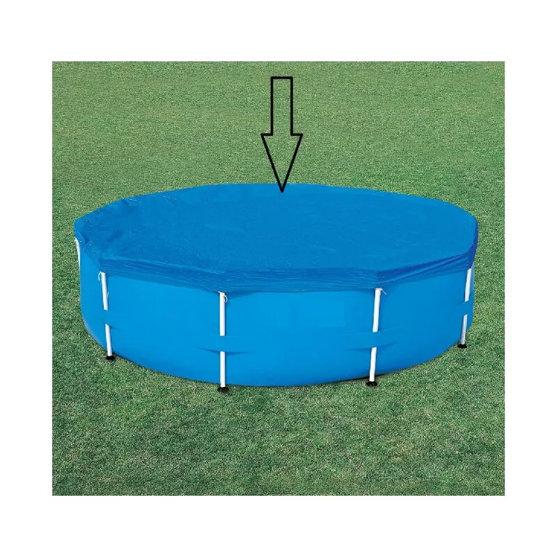 Cobertor para piscinas elevadas de 360 cm de diámetro - Cobertor para piscina Avenli - azul - Azul barato