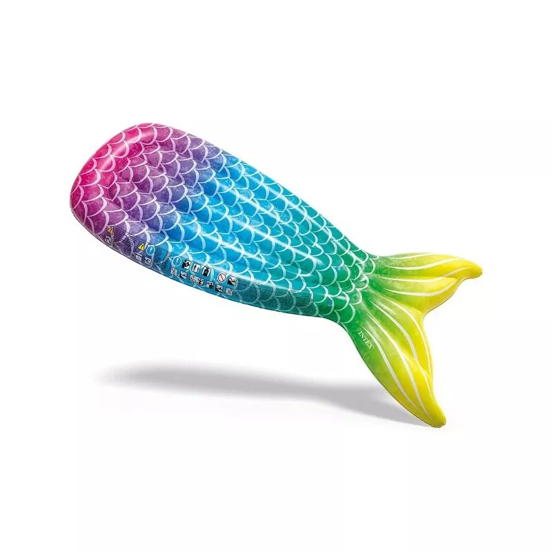 Colchón de diseño de cola de sirena multicolor 178x71x18 cm Natación inflable 58788 barato