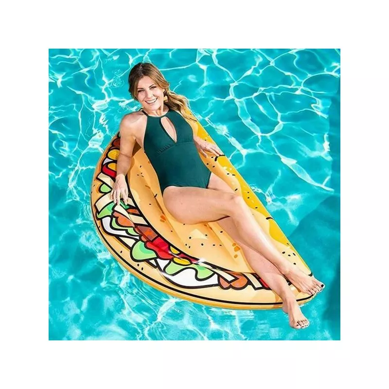 Colchón de isla inflable tacos pvc impresión marina piscina 171 x 89 cm barato