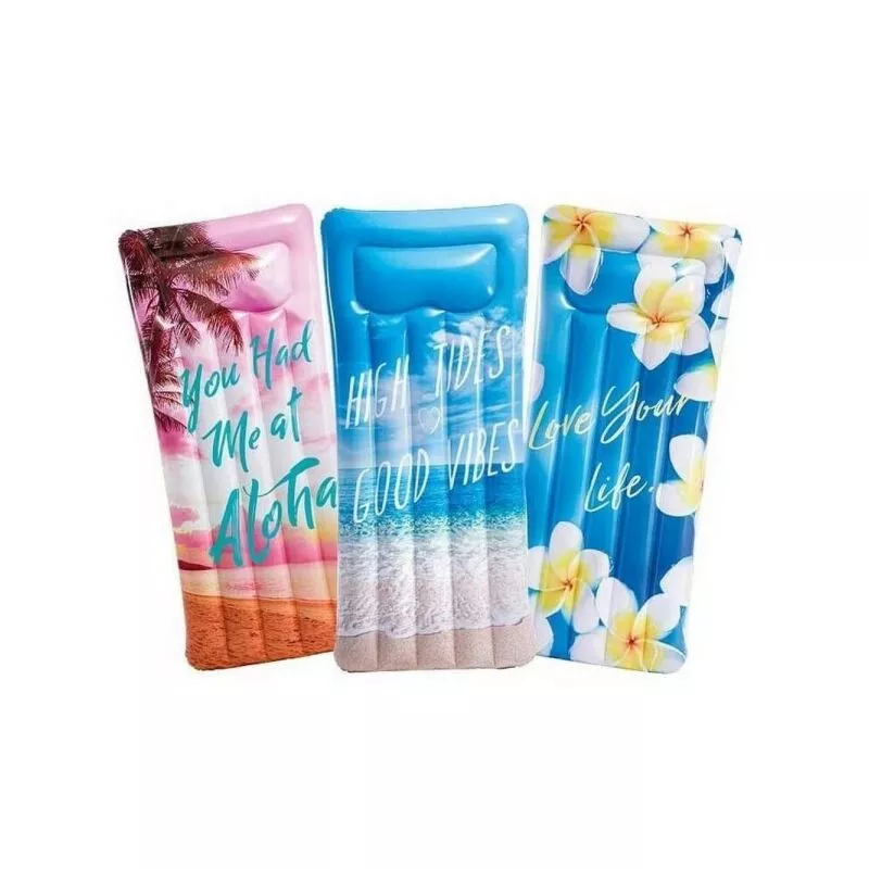 Colchón de la isla de impresión de Hawaii en la piscina marina de pvc 178 x 84 cm barato
