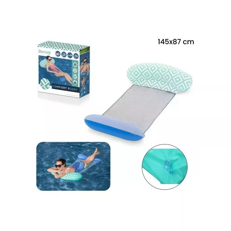 Colchón de lujo con red inflable 145 x 87 cm para la piscina Sea Summer 43555 barato