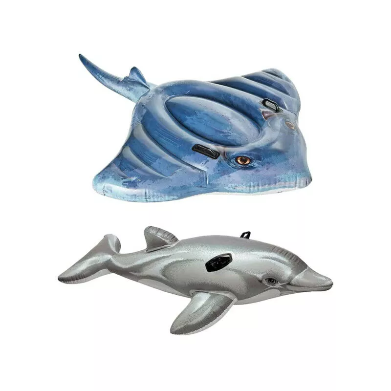 Colchón de playa hinchable surco 188x145 cm - Colchón de playa hinchable delfín 175 cm barato