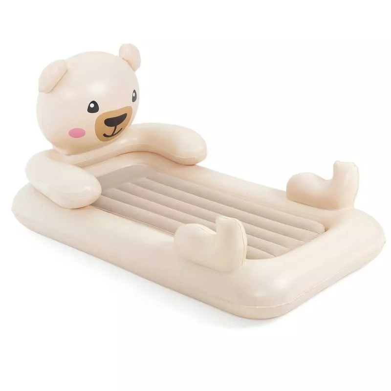 Colchón hinchable osito para + de 3 años beige infantil de PVC de 188x109x89 cm barato