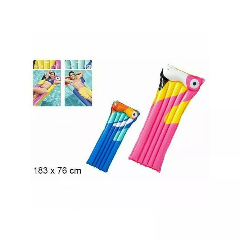 Colchón inflable natación marina piscina playa pájaro tropical 183x76 cm barato