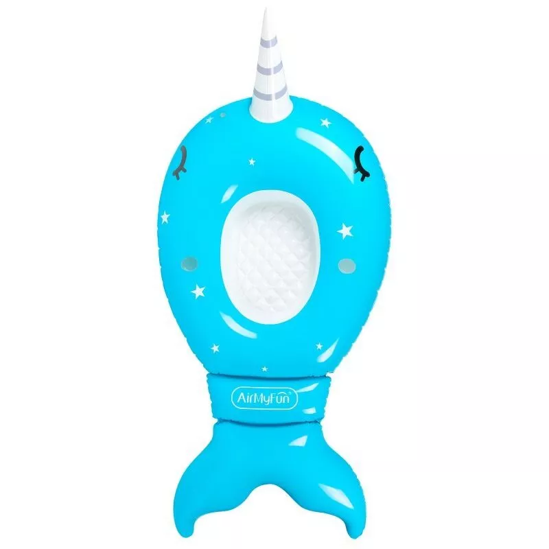 Colchoneta gigante para piscina y playa - Unicornio marino 220 x 115 x 78 cm - Azul barato