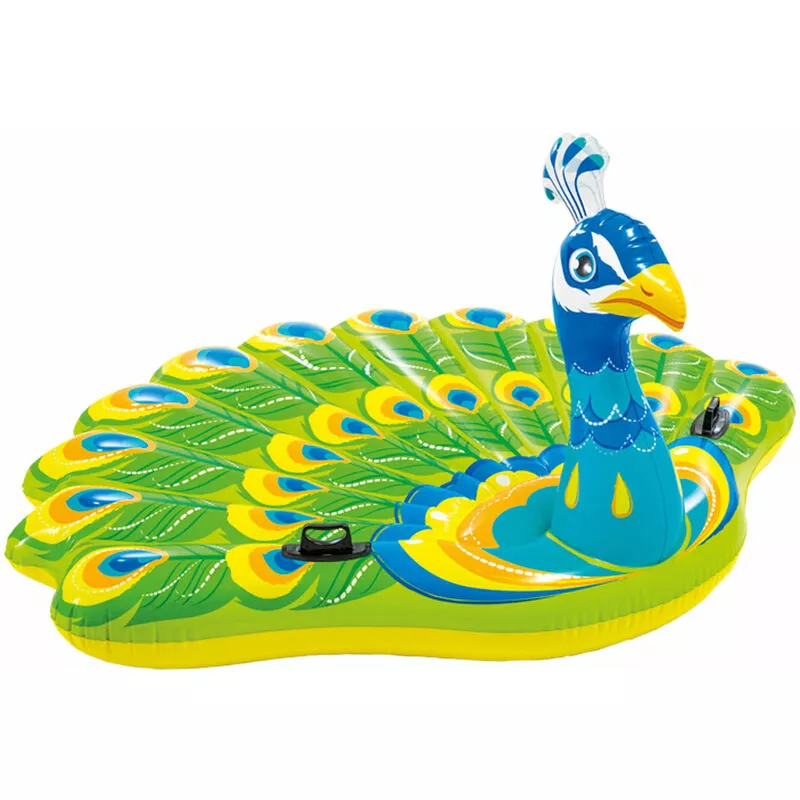 Colchoneta hinchable pavo real 193x163x94 cm - Intex barato