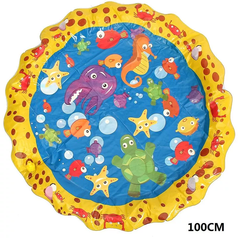 Colchoneta inflable para salpicaduras de agua de 100cm para niños pequeños