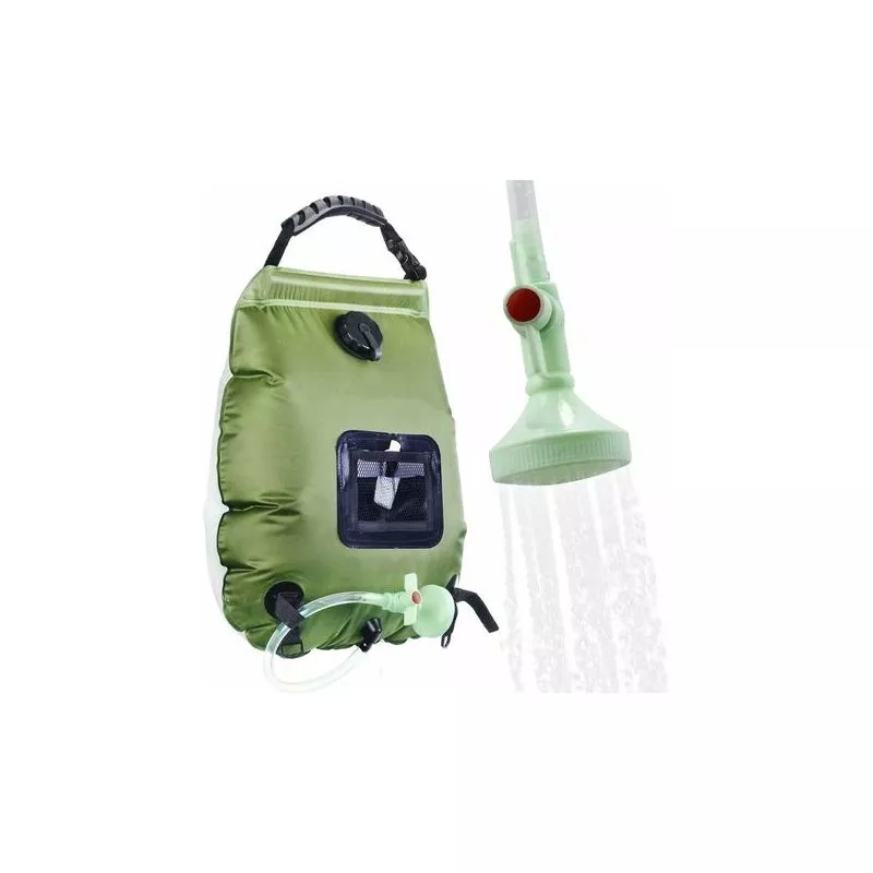 Colección de energía solar Bolsa de ducha Bolsa de ducha portátil 20L Bolsa de ducha para acampar Bolsa de agua de baño - drive barato