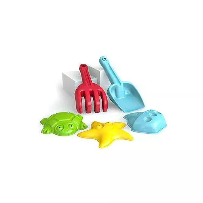 Colorbaby - SET PALA Y RASTRILLO CON TRES MOLDES ARENA 20 CM barato