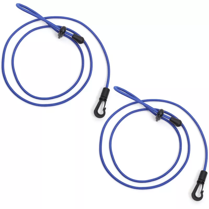 Correa de paleta ajustable con clip de mosqueton Soporte de barra de cordon de seguridad de paleta para bote de canoa de kayak