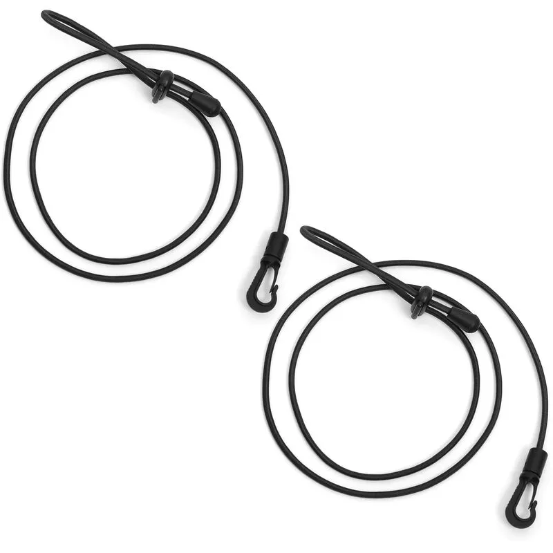 Correa de paleta ajustable con clip de mosqueton Soporte de barra de cordon de seguridad de paleta para bote de canoa de kayak