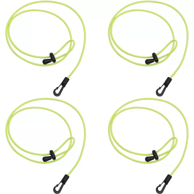 Correa de paleta ajustable con clip de mosqueton Soporte de barra de cordon de seguridad de paleta para bote de canoa de kayak