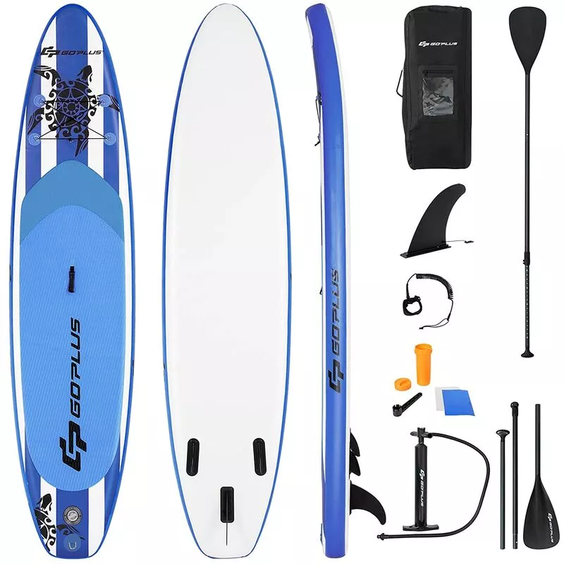Costway - Tabla Inflable de Paddle 325 x 76 x 16 cm Sup Board Extra Amplia Superficie Antideslizante Kit Tabla Paddle (Azul Oscuro) barato