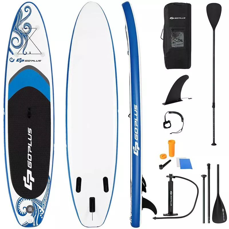 Costway - Tabla Inflable de Paddle 325 x 76 x 16 cm Sup Board Extra Amplia Superficie Antideslizante Kit Tabla Paddle (Azul) barato