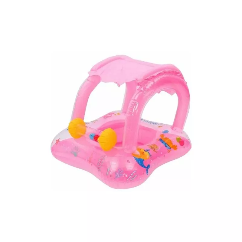 Cruel Piscina Inflable para Niños Tipo Barco de Verano Campana de Dibujos Animados con Toldo Solar Anillo de Natación Piscina Flotante Juguetes para barato