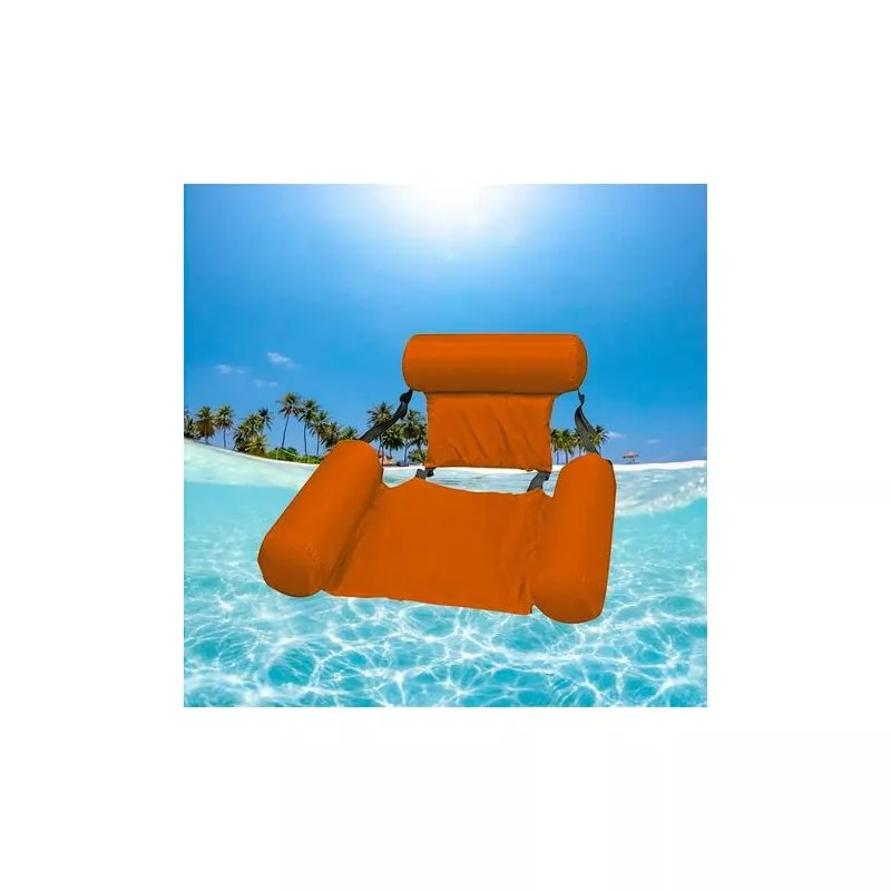Cruel Tumbona de Agua para Piscina Hamacas de Agua Inflables Flotantes Hamaca Plegable Silla Flotante Tumbona Piscina Boya Piscina de Vacaciones barato