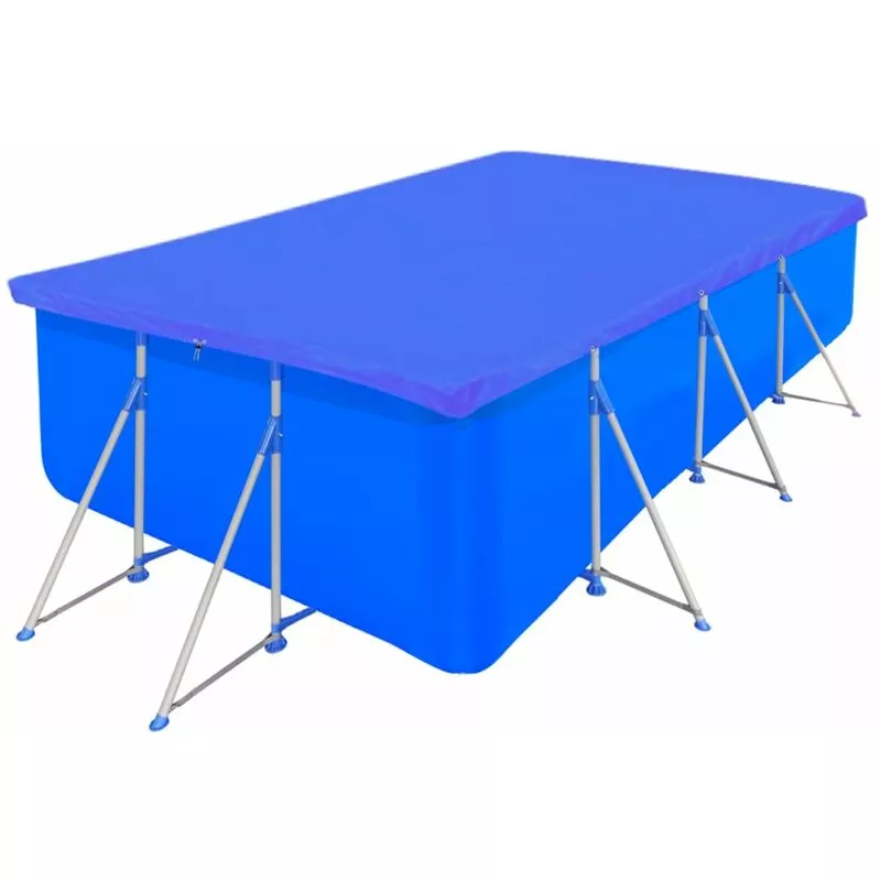 Cubierta de piscina 2 unidades rectangular pe 400x207cm 90 g/m² Vidaxl Azul barato