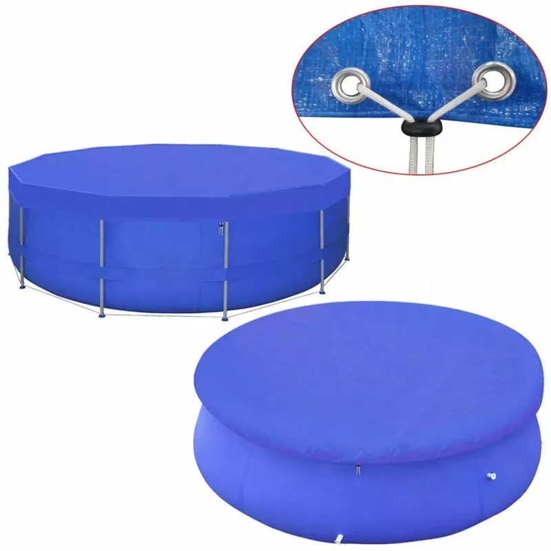 Cubierta de piscina PE 460 cm 90 g/m² redonda barato