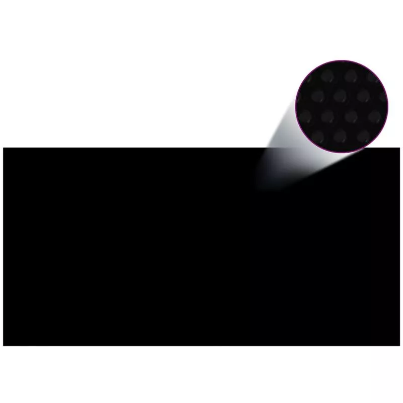 Cubierta de piscina PE negro 600x300 cm barato