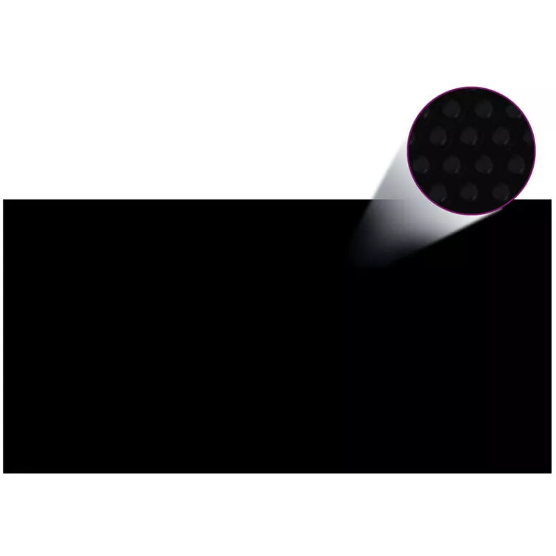 Cubierta de piscina rectangular PE negro 1200x600 cm barato