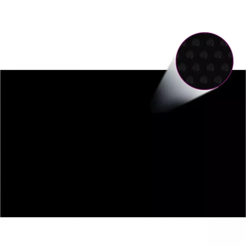Cubierta de piscina rectangular PE negro 500x300 cm - Negro barato