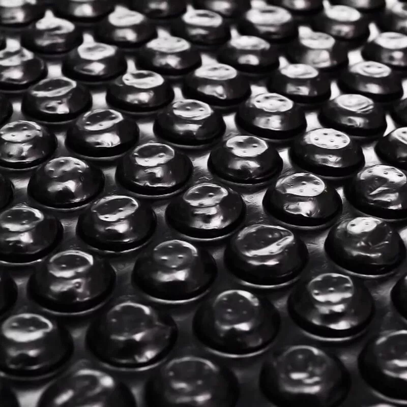 Cubierta de piscina rectangular PE negro 500x300 cm barato